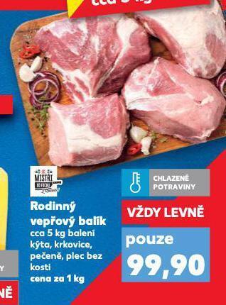 Kaufland Rodinný vepřový balík nabídka