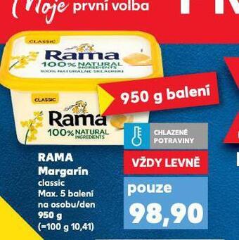 Kaufland Rama margarín nabídka