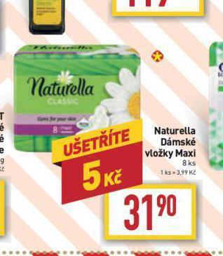 Billa Naturella dámské vložky nabídka