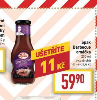 Billa Spak barbecue omáčka nabídka