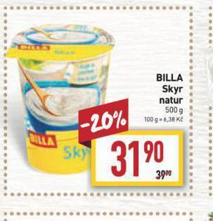 Billa Skyr nabídka