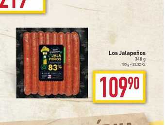 Billa Los jalapeňos 340 g nabídka