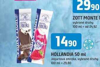 Trefa Hollandia 50 ml jogurtová zmrzka nabídka