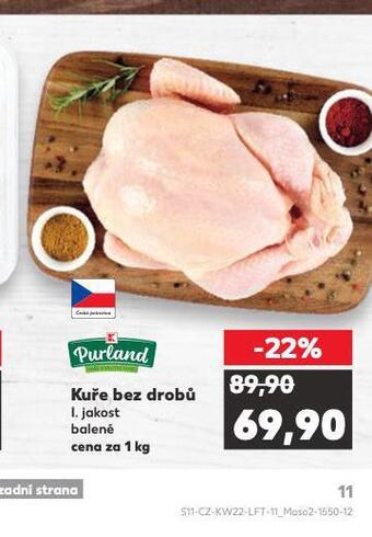 Kaufland Kuře bez drobů nabídka