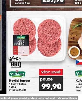Kaufland Hovězí burger nabídka
