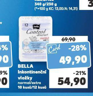 Kaufland Bella inkontinenční vložky nabídka