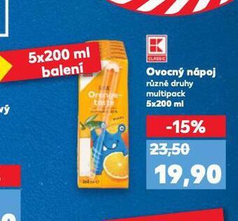 Kaufland Ovocný nápoj nabídka