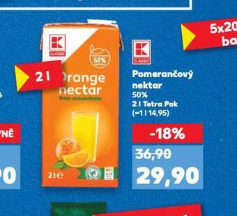 Kaufland Pomerančový nektar nabídka