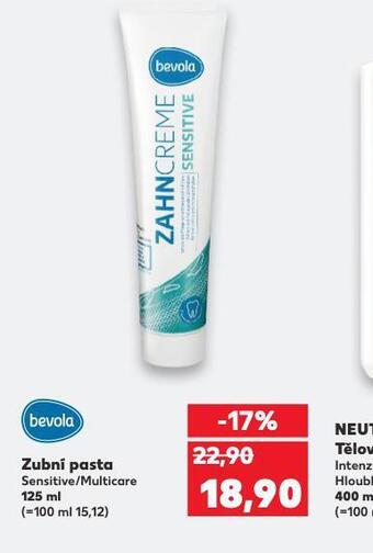 Kaufland Bevola zubní pasta nabídka