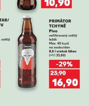 Kaufland Pivo primátor tchyně nabídka