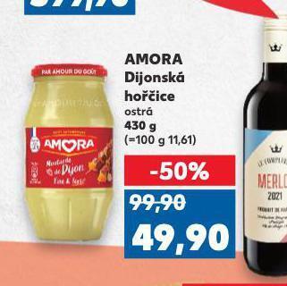 Kaufland Amora dijonská hořčice nabídka