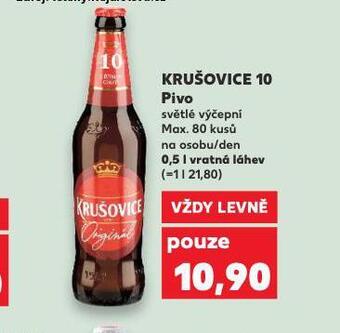 Kaufland Pivo krušovice 10 nabídka