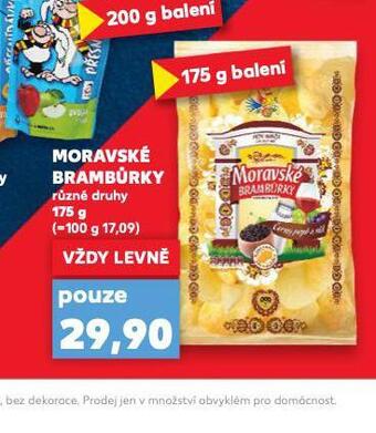 Kaufland Moravské brambůrky nabídka