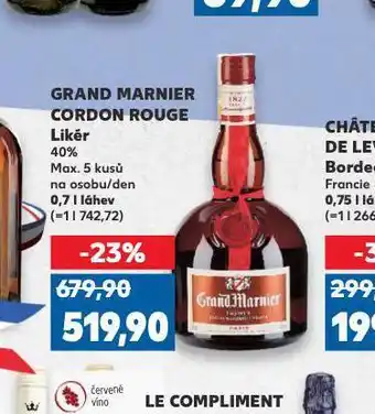 Kaufland Grand marnier cordon rouge likér nabídka