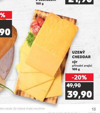 Kaufland Uzený cheddar sýr nabídka