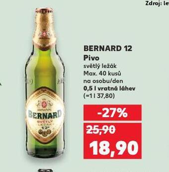 Kaufland Pivo bernard 12 nabídka