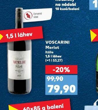 Kaufland Voscarini merlot nabídka