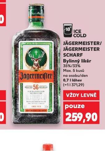 Kaufland Jägermeister nabídka