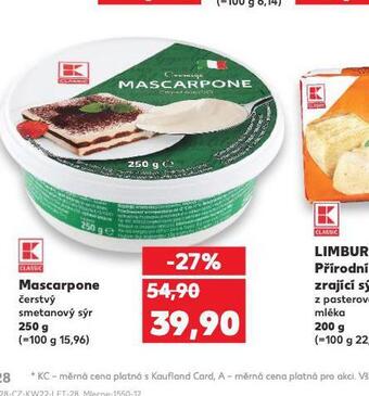 Kaufland Mascarpone nabídka