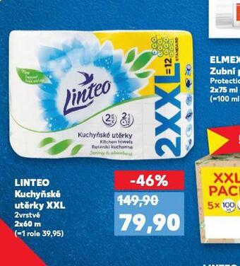 Kaufland Linteo kuchyňské utěrky xxl nabídka