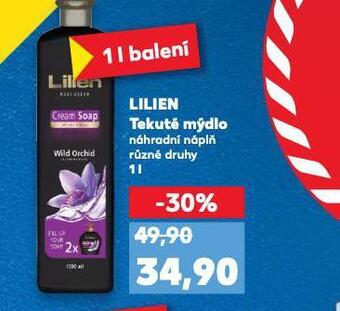 Kaufland Lilien tekuté mýdlo nabídka