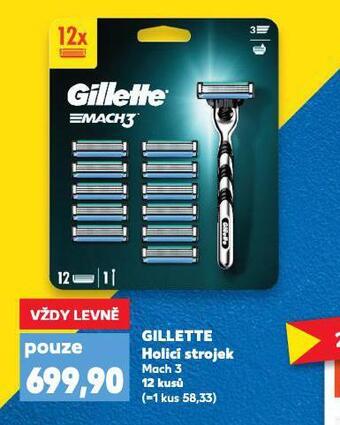 Kaufland Gillette holicí strojek nabídka