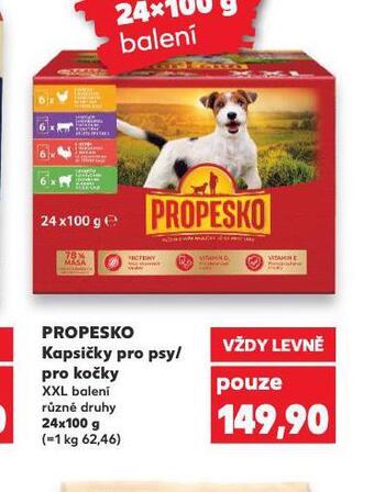 Kaufland Propesko kapsičky pro psy nabídka