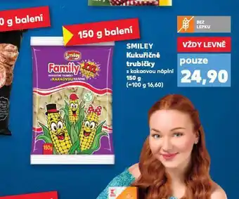 Kaufland Smiley kukuřičné trubičky nabídka