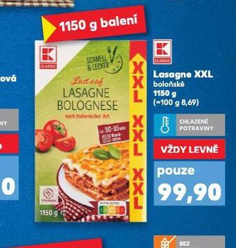 Kaufland Lasagne xxl nabídka