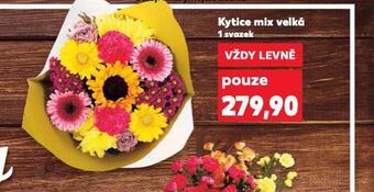 Kaufland Kytice mix velká nabídka