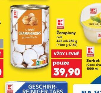 Kaufland Žampiony nabídka
