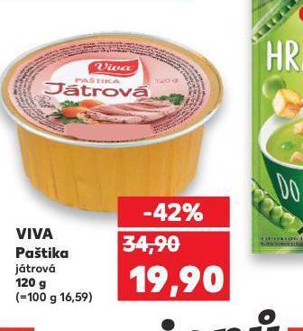 Kaufland Viva paštika játrová nabídka