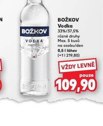 Kaufland Božkov vodka nabídka