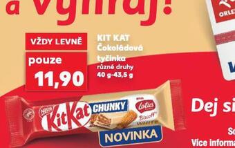 Kit kat čokoládová tyčinka
