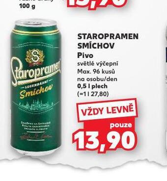 Kaufland Pivo staropramen smíchov nabídka