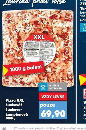 Kaufland Pizza xxl nabídka