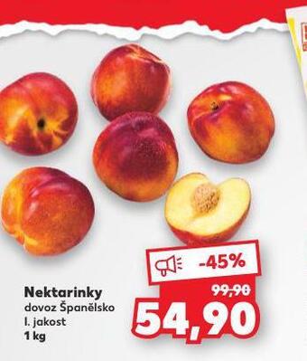 Kaufland Nektarinky nabídka