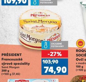 Kaufland Président francouzské sýrové speciality nabídka