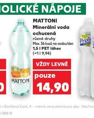 Kaufland Mattoni ochucená nabídka