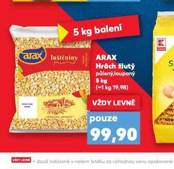 Kaufland Arax hrách žlutý nabídka