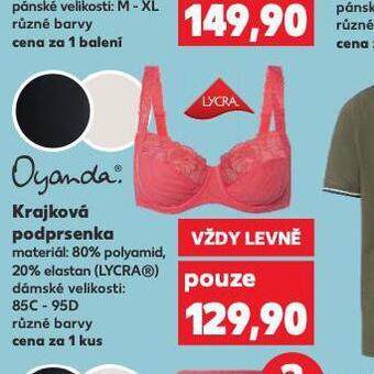 Kaufland Krajková podprsenka nabídka