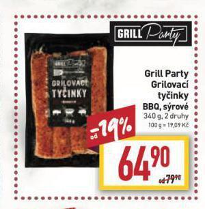 Billa Grilovací tyčinky nabídka