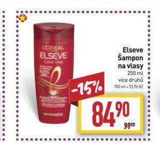 Billa Elseve šampon na vlasy nabídka