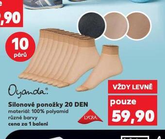 Kaufland Silonové ponožky nabídka