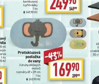 Billa Protiskluzová podložka do vany nabídka