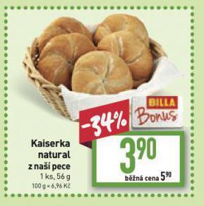 Billa Kaiserka nabídka
