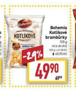 Billa Bohemia kotlíkové brambůrky nabídka