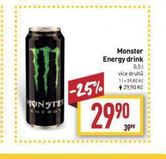 Billa Monster energy drink nabídka