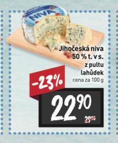 Billa Jihočeská niva nabídka