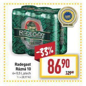 Billa Pivo radegast nabídka